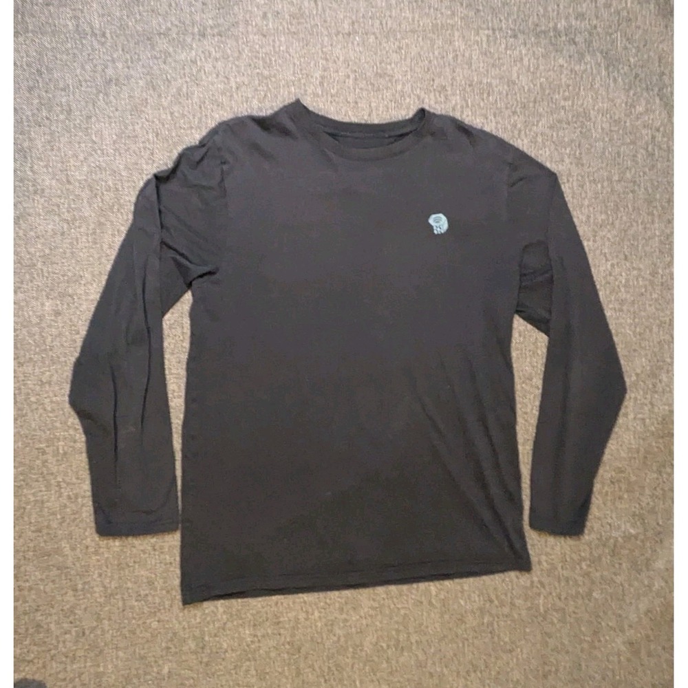 Mountain Hardwear Performance Shirt Men's L Large Crew Long Sleeve Blue Tech